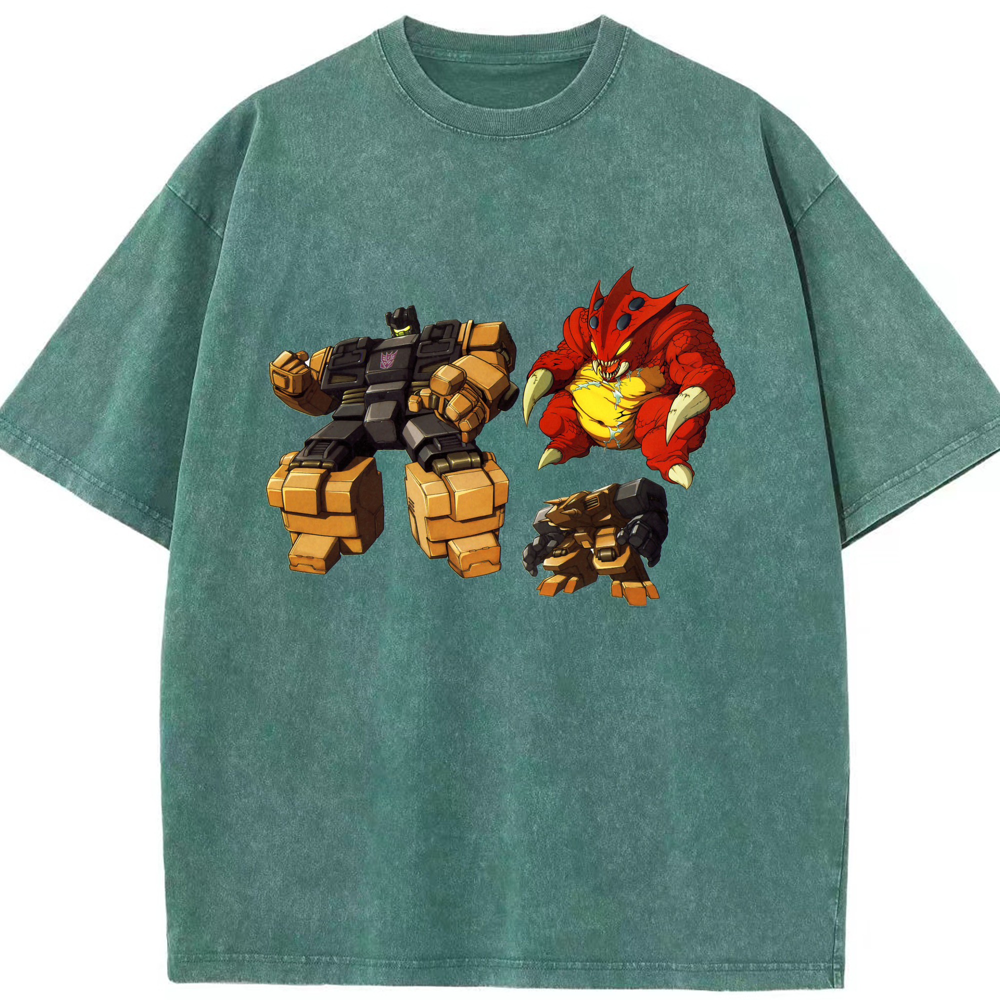 （画像用）  綿100% ヴィンテージ風 半袖Tシャツ（フロントプリント）